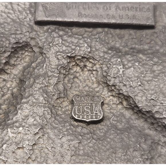 Vintage VICTOR His Master’s Voice Brass & Enamel Belt Buckle Buckles of America - Picture 10 of 15